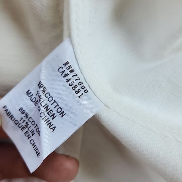 Sandrine Rose -968‎ x Free People NWT Empire Jacket Utility Shirt White Size S - Picture 6 of 9